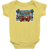 mens retro game out run, ideal gift or birthday present. Baby Bodysuit
