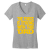 the force is strong with this dad Women's V-Neck T-Shirt