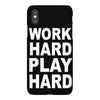 work out play hard funny iPhoneX