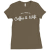 coffee and internet Ladies Fitted T-Shirt