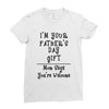 I'm Your Father's Day Gift Mom Says You're Welcome Text Ladies Fitted T-Shirt