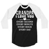 I Love You Grandpa 3/4 Sleeve Shirt
