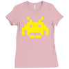 uomo 4 space invaders anni80 vintage videogames Ladies Fitted T-Shirt