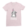 bunny anxiety Ladies Fitted T-Shirt