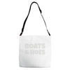 boats and hoes Adjustable Strap Totes