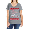 merry christmas ugly christmas sweater Ladies Curvy T-Shirt