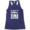 my other car is a time machine Racerback Tank