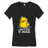 i don't give a duck Women's V-Neck T-Shirt