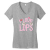 i love lops lots Women's V-Neck T-Shirt
