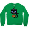witch cat Crewneck Sweatshirt