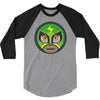 lucha libre   green 3/4 Sleeve Shirt