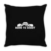 born to shoot  photograpy camera geek Throw Pillow