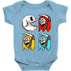pac skull copy Baby Onesie