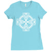 tribal celtic cross ireland present xmas birthday gift ideas Ladies Fitted T-Shirt