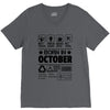 Born In October V-Neck Tee