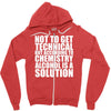 alcohol is a solution funny t shirt geek science alcohol shirt party b Zipper Hoodie
