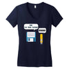 usb i am your father! funny geek computer Women's V-Neck T-Shirt
