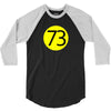 73 the perfect number t shirt the big bang theory cool funny 3/4 Sleeve Shirt