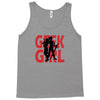 geek girl 3 4 sleeve baseball Tank Top