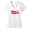 merry pizzamas 4 Women's V-Neck T-Shirt