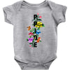 Pride Floral LGBT Colors Baby Bodysuit