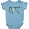 given enough coffee Baby Bodysuit