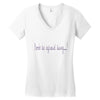 don't be afraid Women's V-Neck T-Shirt