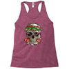 burger skull Racerback Tank