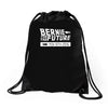 bernie for the future Drawstring Bags