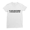 clients think i'm working web site Ladies Fitted T-Shirt
