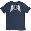 letter b with wings V-Neck Tee