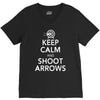 keep calm &amp; shoot arrows V-Neck Tee