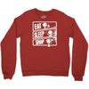 v3 eat sleep snap Crewneck Sweatshirt