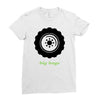 big men knows Ladies Fitted T-Shirt