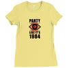 big brother is watching you party Ladies Fitted T-Shirt