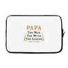 papa the man the myth the legend Laptop sleeve