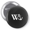 w anchor mens funny offensive Pin-back button