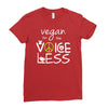 vegan for the voiceless Ladies Fitted T-Shirt