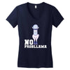 no probllama Women's V-Neck T-Shirt