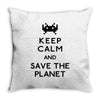 save the planet Throw Pillow