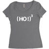 ( ho ! ) 3 Women's Triblend Scoop T-shirt