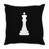 Chess King and Pawn Throw Pillow