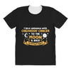 I Love Someone with Childhood Cancer to the Moon and Back to Infinity All Over Women's T-shirt