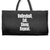 EAT, SLEEP, VOLLEYBALL, REPEAT Weekender Totes