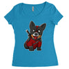 corgipool Women's Triblend Scoop T-shirt