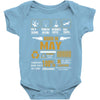 Born May Multitasking Problem Solving Tees Baby Onesie