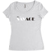 EASY SAVAGE Women's Triblend Scoop T-shirt