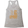 kill people funny Racerback Tank