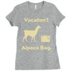 vacation, alpaca bag Ladies Fitted T-Shirt