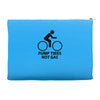 pump tires not gas earth friendly green living cool nerd geek shirt t Accessory Pouches